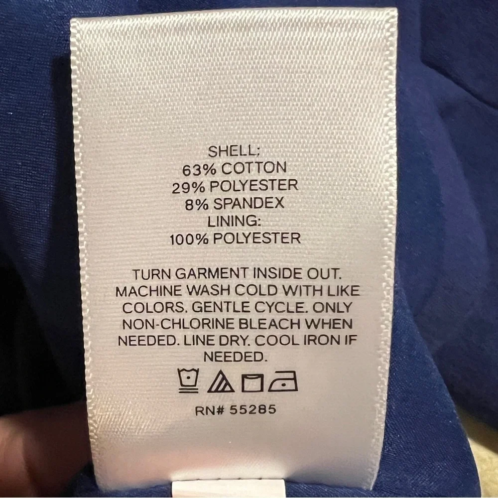 NWT EXPRESS Blue Cropped Collared Jacket Extra Small - Picture 9 of 9